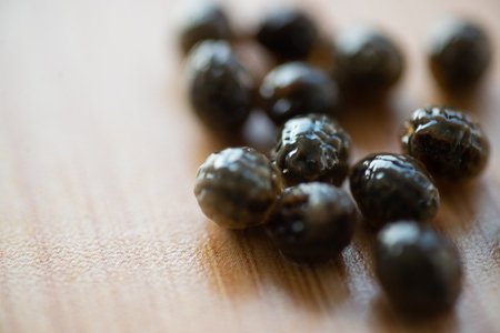Close up papaya seeds argriculture concept.の写真素材
