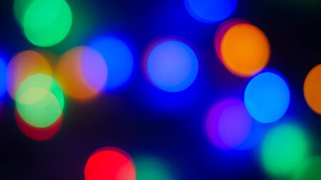Colorful of bokeh light defocused.Abstract background.の写真素材