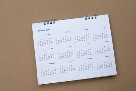 close up calendar in planning concetp.