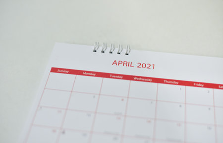 Calendar 2021 in planning concept.の写真素材