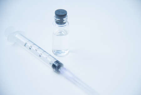 Liquid in bottle vaccine  medical science concept.の写真素材