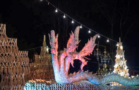 Blur light in light and sound festival in thailand.の写真素材