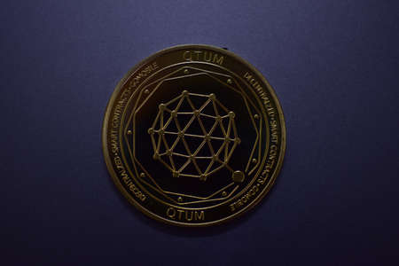 Close up coins of cryptocurrency market.の写真素材
