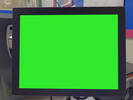 Green monitor intechnology concept.の写真素材