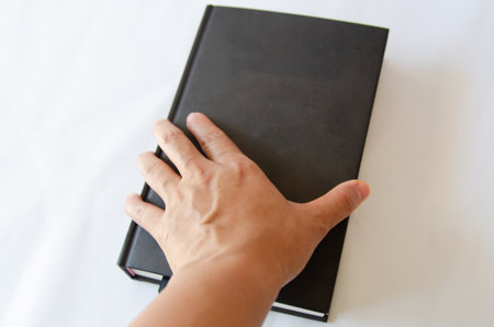 Black book on reading education concept.の写真素材