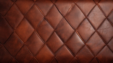 Brown Leather abstract background.AI generative.の素材