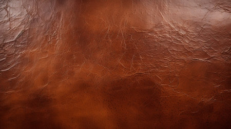 Brown Leather abstract background.AI generative.の素材