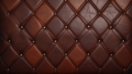Brown Leather abstract background.AI generative.の素材