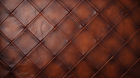 Brown Leather abstract background.AI generative.の素材