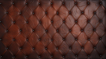 Brown Leather abstract background.AI generative.の素材