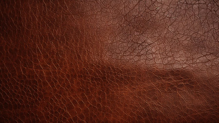 Brown Leather abstract background.AI generative.の素材
