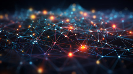 intelligence background AI generative.の素材