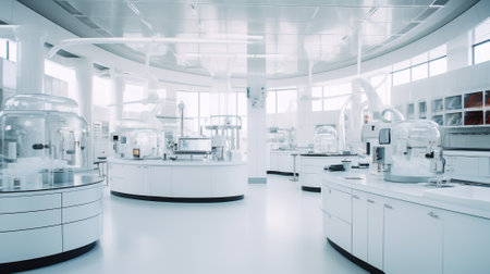 Modern laboratory AI generative.の素材