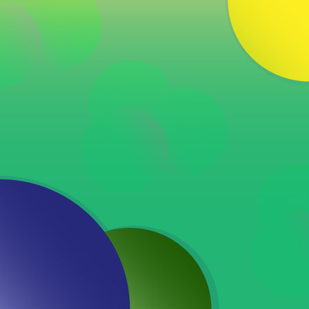 Art abstract circle vector green background colorful puzzleのイラスト素材
