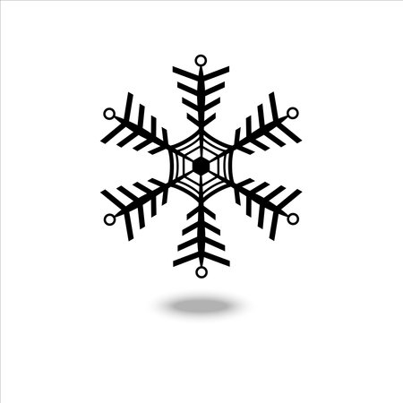 Beautiful snow icon vector isolatedのイラスト素材