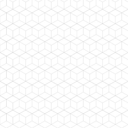 Vector illustration cubic line geometric pattern abstract backgroundのイラスト素材