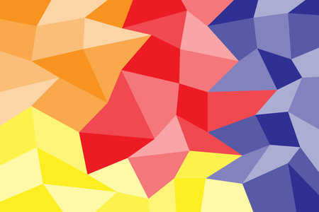 Vector illustration seamless geometric diamond pattern red blue yellow colorful styleのイラスト素材