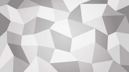 Vector illustration white and grey polygon geometric seamless diamond designのイラスト素材