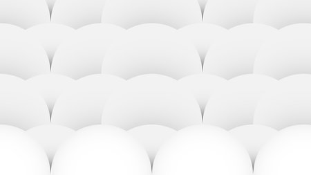 Vector illustration abstract white and grey patter seamless curve shell gradient color 3d shape motionのイラスト素材