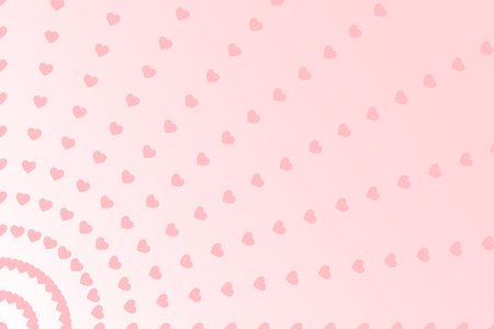Vector illustration heart pattern lover pink background,Striped heart shape pattern abstractのイラスト素材