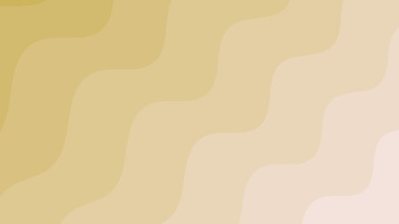 Vector illustration yellow wave pattern,Soft gradient pastel waves,Abtract yellow shell styleのイラスト素材