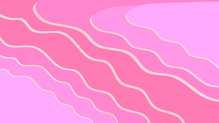 Vector illustration pink wave pattern,Soft gradient pastel waves,Abtract pink shell styleのイラスト素材