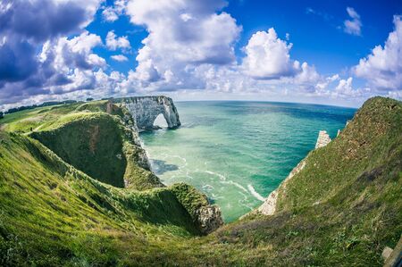 Cliffs of Normandieの写真素材