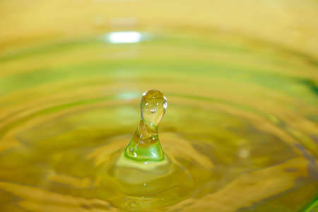 Drip of water fallingの写真素材