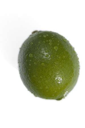 Close-up of a green lemon の写真素材