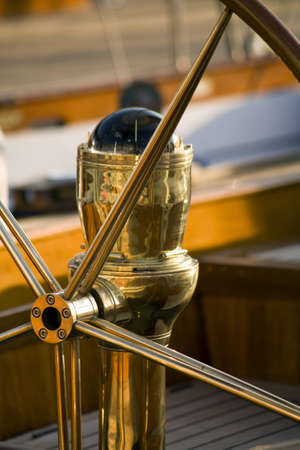 close up of an old sailing boatの写真素材