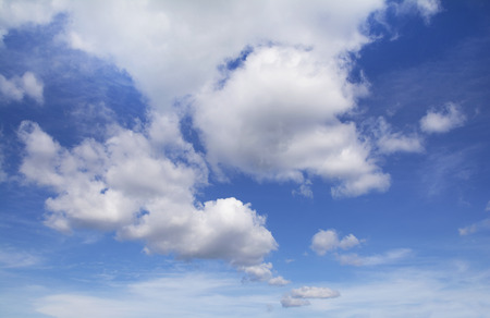 the sky and clouds background on summer day