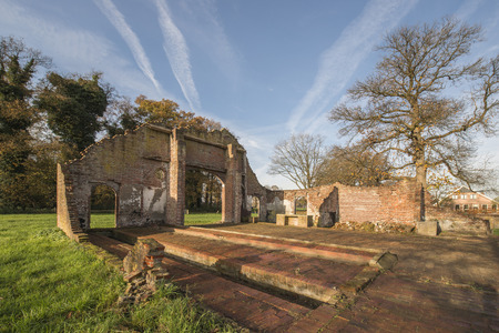 Remains of a farm in Winterswijk in the east of the Netherlandsの写真素材