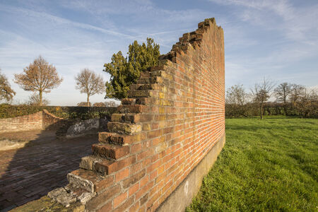 Remains of a farm in Winterswijk in the east of the Netherlandsの写真素材
