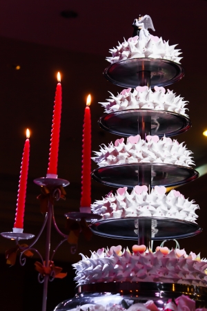 Wedding Cake, Party Cake on 5 tiers の写真素材