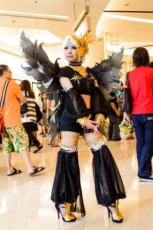 Bangkok - August 26   An unidentified Japanese anime cosplay pose in Japan Festa in Bangkok 2012 on August 26, 2012 at Siam Paragon, Bangkok, Thailand のeditorial素材