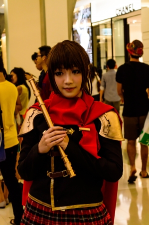 Bangkok - August 26   An unidentified Japanese anime cosplay pose in Japan Festa in Bangkok 2012 on August 26, 2012 at Siam Paragon, Bangkok, Thailand のeditorial素材