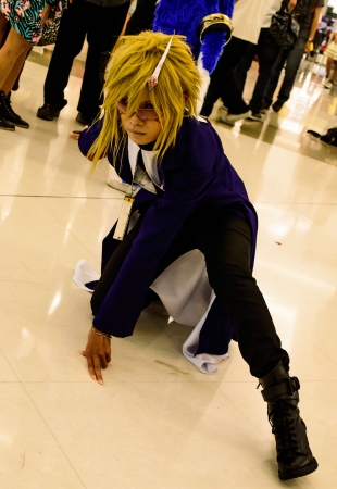 Bangkok - August 26   An unidentified Japanese anime cosplay pose in Japan Festa in Bangkok 2012 on August 26, 2012 at Siam Paragon, Bangkok, Thailand のeditorial素材