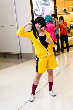 Bangkok - August 26   An unidentified Japanese anime cosplay pose in Japan Festa in Bangkok 2012 on August 26, 2012 at Siam Paragon, Bangkok, Thailand のeditorial素材