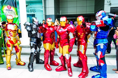 Bangkok - May 25   Cosplayer as characters Iron Man from Marvel Comics in Oishi World Cosplay Fantastic 7 on May 25, 2013 at Central World, Bangkok, Thailand のeditorial素材