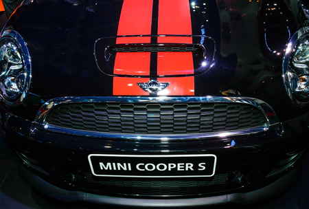BANGKOK - MARCH 27   Mini Cooper S on display at The 35th Bangkok International Motor Show - âBeauty in the Driveのeditorial素材