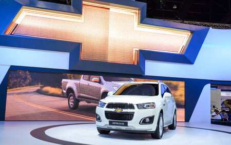 BANGKOK - MARCH 27   Chevrolet Captiva 2 0 LTZ at The 35th Bangkok International Motor Show -  Beauty in the Drive  on March 27, 2014 in Bangkok, Thailand のeditorial素材