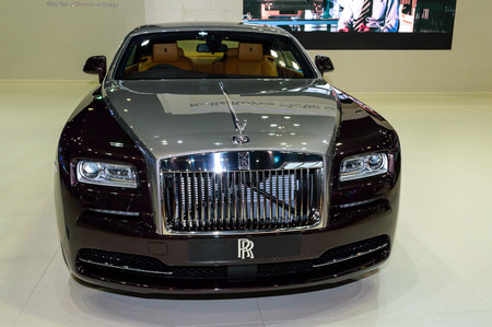 BANGKOK - MARCH 27   Rolls Royce Phantom Standard Wheelbase showed on display at The 35th Bangkok International Motor Show -  Beauty in the Drive  on March 27, 2014 in Bangkok, Thailand のeditorial素材