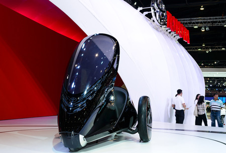BANGKOK - MARCH 27   Toyota FV2 car concept on display at The 35th Bangkok International Motor Show -  Beauty in the Drive  on March 27, 2014 in Bangkok, Thailand のeditorial素材