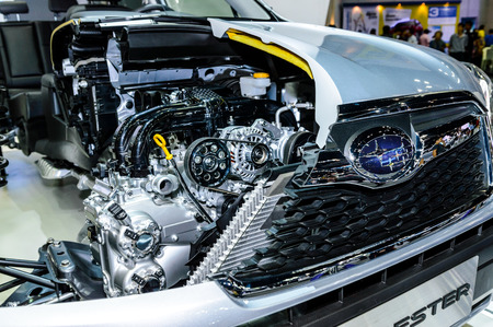 NONTHABURI - December 02 : Imgae inside of Subaru forester on display at Thailand International Motor Expo 2014 on December 02, 2014 in Nonthaburi, Thailand.のeditorial素材