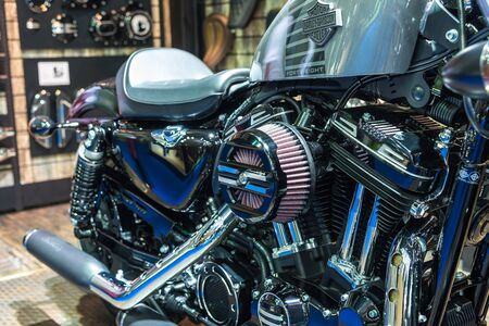 BANGKOK - MARCH 22 : Harley Davidson Forty-Eight at The 37th Bangkok International Motor Show : No Boundaries Mobility on March 22, 2016 in Bangkok, Thailand.のeditorial素材