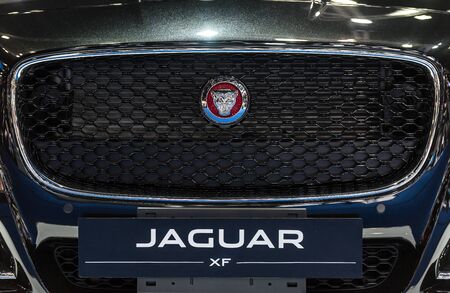 BANGKOK - MARCH 28 : Jaguar XF on display at The 38th Bangkok International Motor Show : Reach to The Planet of Technology on March 28, 2017 in Bangkok, Thailand.のeditorial素材
