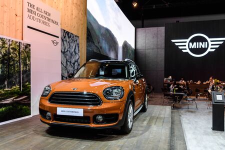 BANGKOK - MARCH 28 : Mini Countryman on display at The 38th Bangkok International Motor Show : Reach to The Planet of Technology on March 28, 2017 in Bangkok, Thailand.のeditorial素材