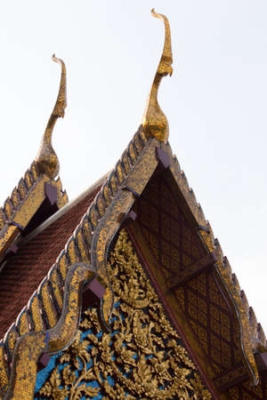 Buddhist Architecture in ancient templeの写真素材