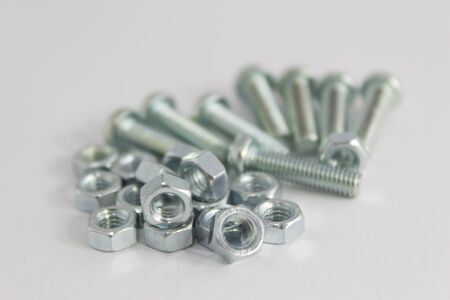 Bolts and locknutsの写真素材