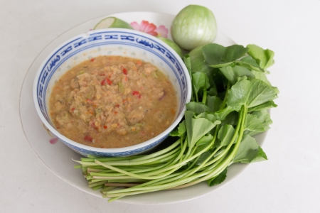  paste sauce with vegetableの写真素材